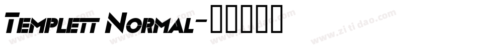 Templett Normal字体转换